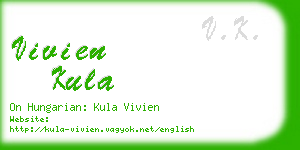 vivien kula business card